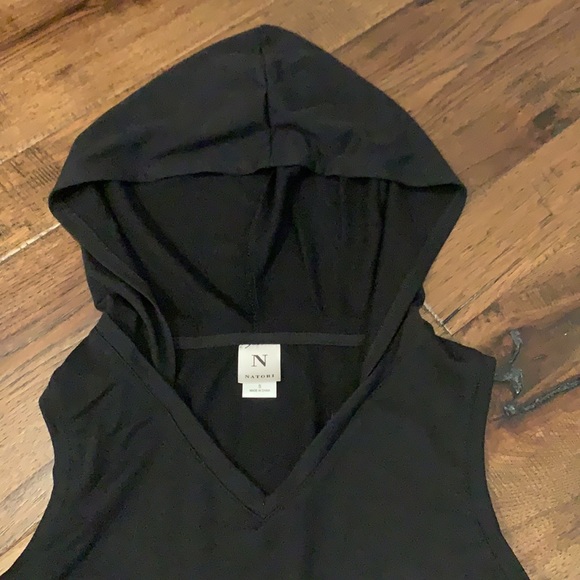 NWT N Natori hooded dress, black. Size S! Perfect - Picture 9 of 9